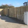 6ft High Hit & Miss Fence with Closed Picket Double Gate